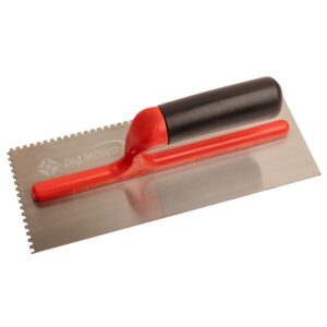 Desempenadeira de Aço Dentada para Pastilha 3mm 25x10 Diamond
